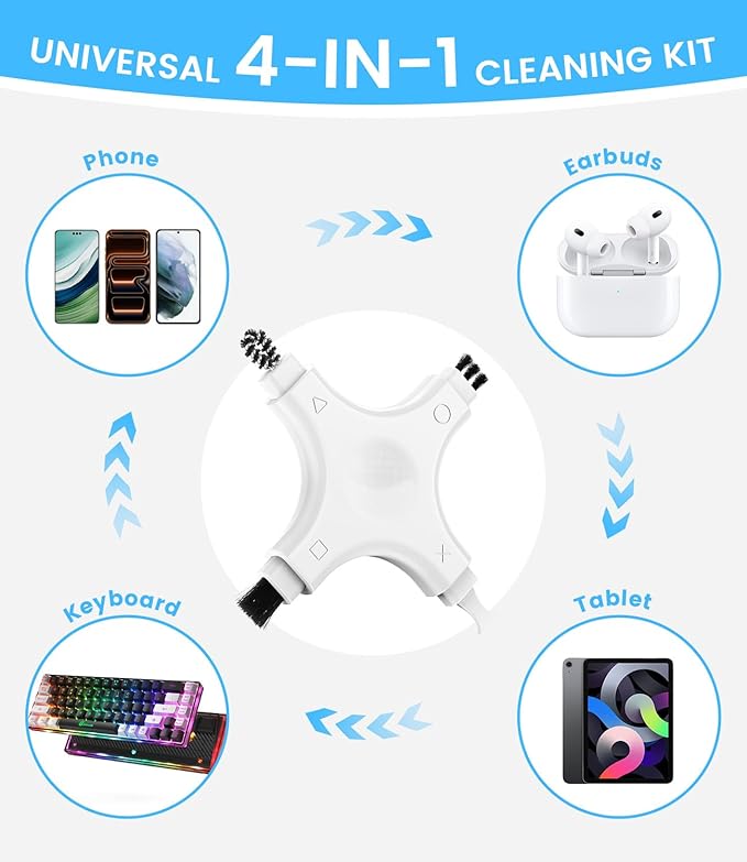 CODOGOY iPhone Cleaning Kit Port Cleaner Repair & Restore Tool Soft Brush - Image 6