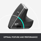 Logitech MX Vertical Wireless Mouse – Ergonomic Design Reduces Muscle Strain - Image 3