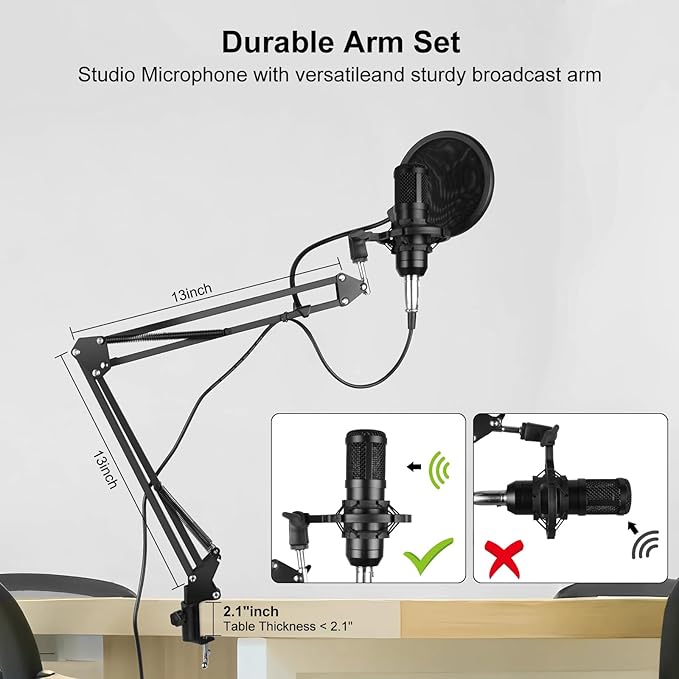 F993 All-in-One Podcast Equipment Bundle - Image 8