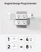 TROND Multi Plug Outlet Extender 2 Pack - Image 4