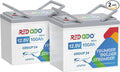 Redodo 2 Pack 12V 100Ah Group 24 Battery, 1280Wh Deep Cycle LiFePO4 Battery by PrimeDayRedodoSaveup55