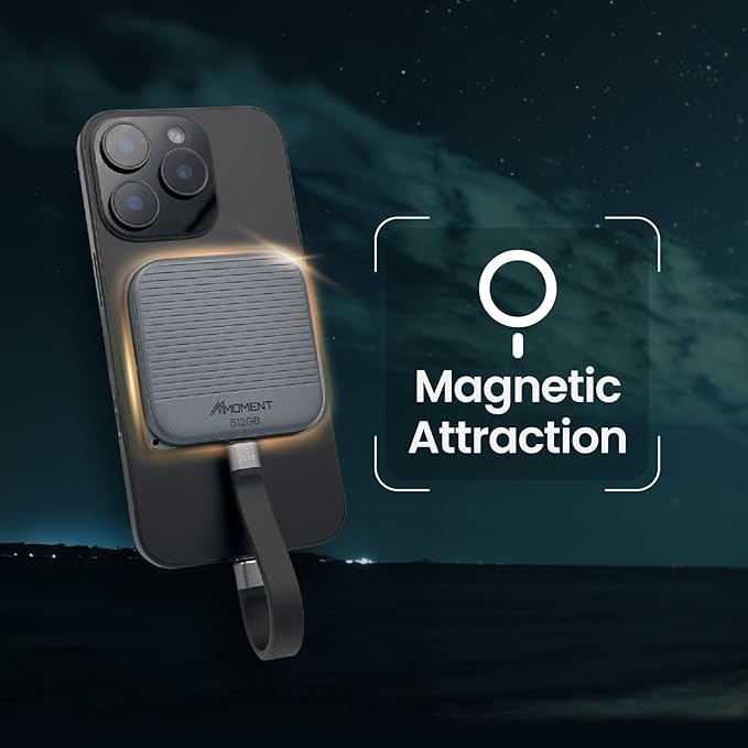 MMOMENT 512GB Magnetic External Portable SSD – 950MB/s Read – - Image 5
