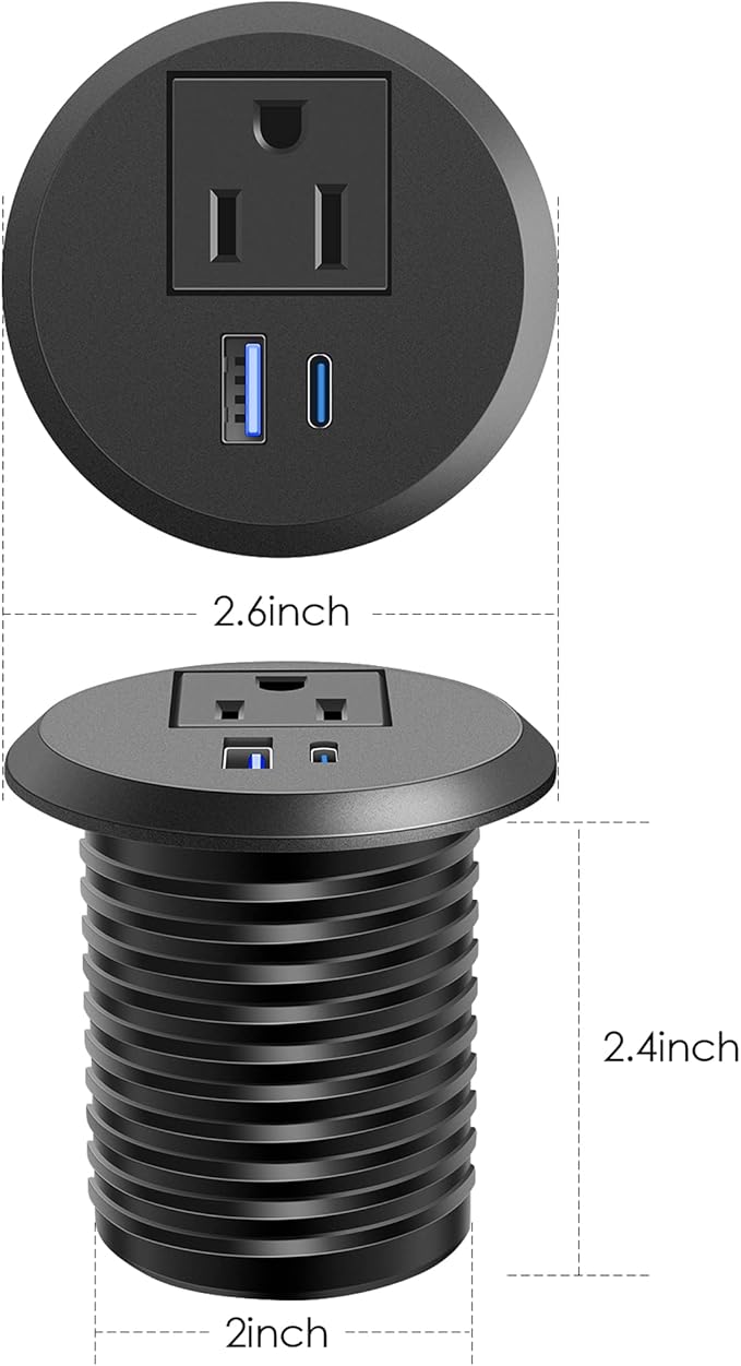 2 inch Desktop Power Grommet - Image 6