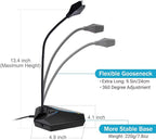 USB Computer Microphone, Plug &Play Desktop Omnidirectional Condenser PC Laptop - Image 2