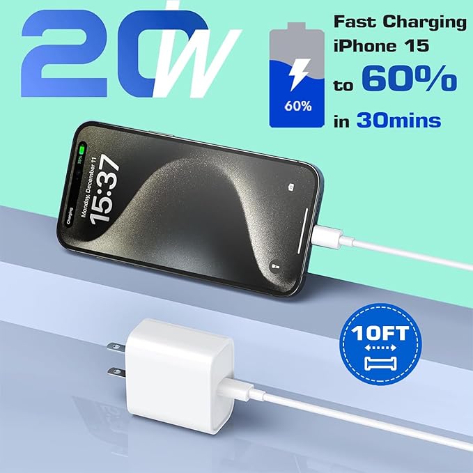 iPhone 16 Charger Fast Charging, iPad Air M2 11/13 inch, iPad Pro M4 11/13inch - Image 2