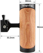 Wooden NATO Side Handle Mini Grip & NATO Rail 50mm - Image 5