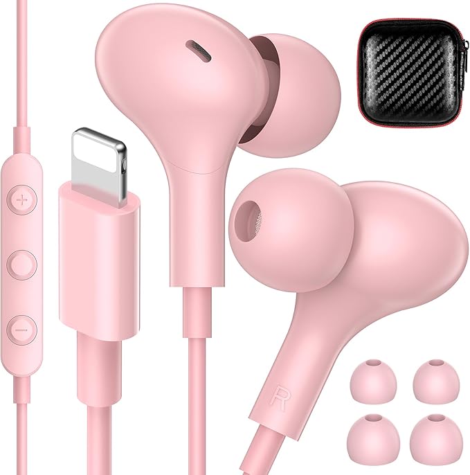iMangoo for Apple MFi-Certified Headphones for Lightning Wired Earbuds Magnetic by iMangoo
