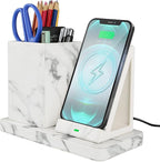 Wireless Charger with Desk Organizer, Wireless Charging Station by LADSTAG