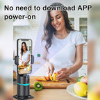 Auto Face Tracking Phone Holder, No App Required, 360° Rotation Phone Camera - Image 3