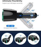 Cigarette Lighter Splitter, SUPERONE 180W 2-Socket Cigarette Lighter Adapter - Image 8