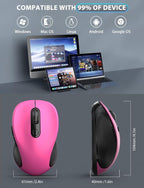 Trueque Wireless Mouse for Laptop, 2.4GHz Ergonomic Computer Mouse - Image 7