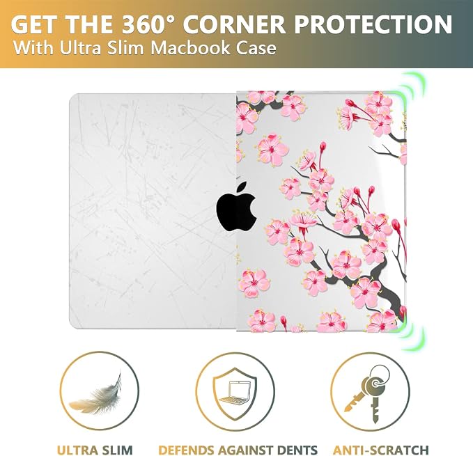 CISSOOK Cherry Blossoms Hard Shell Case - Image 6