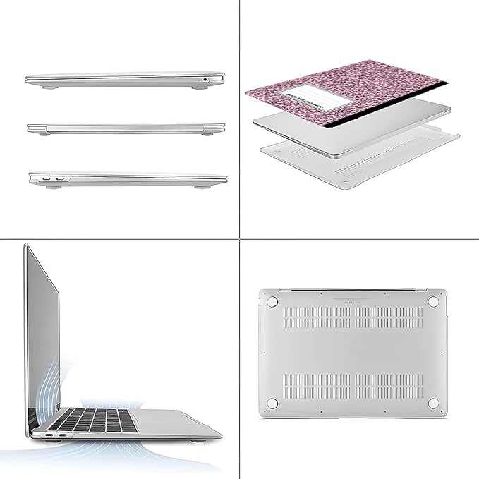Compatible with MacBook Air 13.3 13.6 Inch Case 2022 2021 2020 2019 Plastic - Image 3