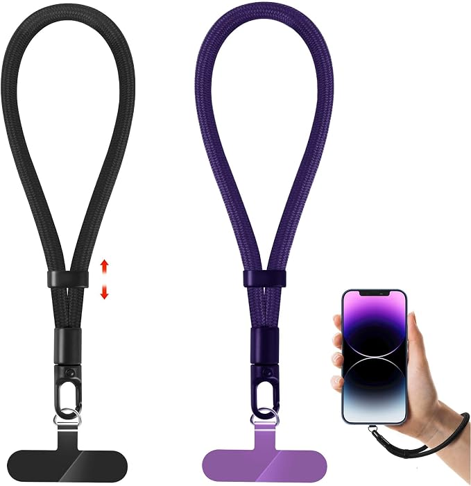 Phone Lanyard, 2 Pack Adjustable Cell Phone Lanyard Strap, Hand Wrist Strap by knIykmr