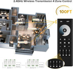BTF-LIGHTING 5050SMD FCOB COB Dimming RF 2.4GHz Wireless Remote RC01RFB & C01RF - Image 2