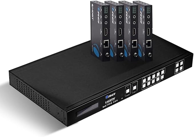 OREI Professional 4K 4x4 HDMI Extender Matrix by OREI