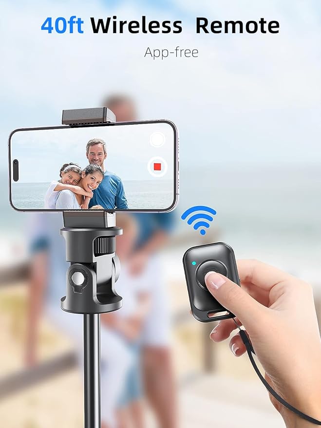 Kaiess 62" Phone Tripod & Selfie Stick, Extendable Photography Light Stand - Image 6