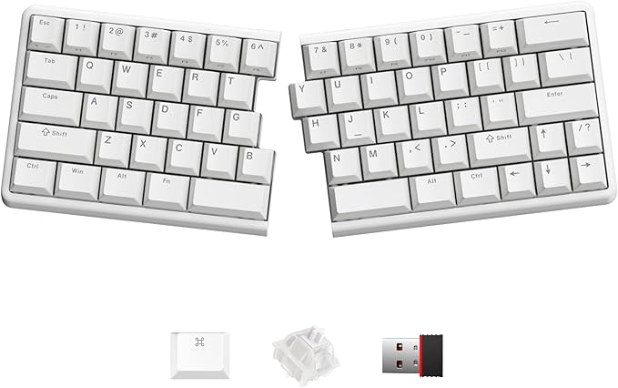 Wireless Ergonomic Split Mechanical Keyboard by NocFree