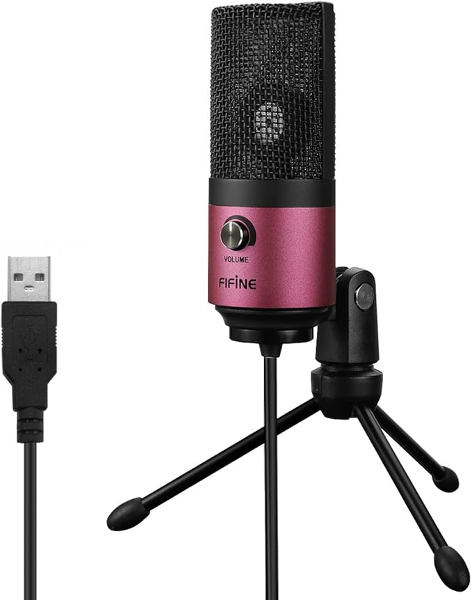 FIFINE USB Podcast Condenser Microphone Recording On Laptop, No Need Sound Card - Image 9