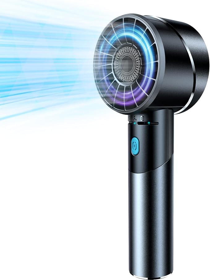 Handheld Fan, Mini Small Portable Turbo Fan, Rechargeable by Lepwings