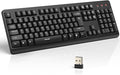 TECKNET Wireless Keyboard, 2.4G Silent Full-Size USB Keyboard by Tecknet