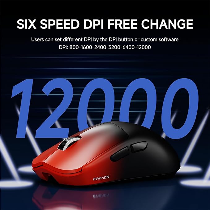 EWEADN X23Pro Wireless Gaming Mouse, 2.4G/BT5.0/USB-C Esports Gaming Mouse - Image 4