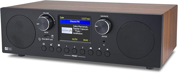 Ocean Digital WR-800 FM Wi-Fi Internet Radio Stereo Speakers Micro SD Line Out by OceanDigital