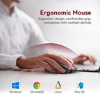 Bluetooth Mouse Rechargeable Wireless Mouse, 4800 DPI Optical Tracking - Image 7