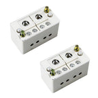 2-in-4-Out Self-Lifting Junction Box | Tool-Free Quick Connect Terminal Block by Unknown