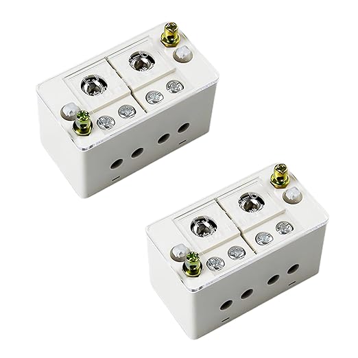2-in-4-Out Self-Lifting Junction Box | Tool-Free Quick Connect Terminal Block by Unknown