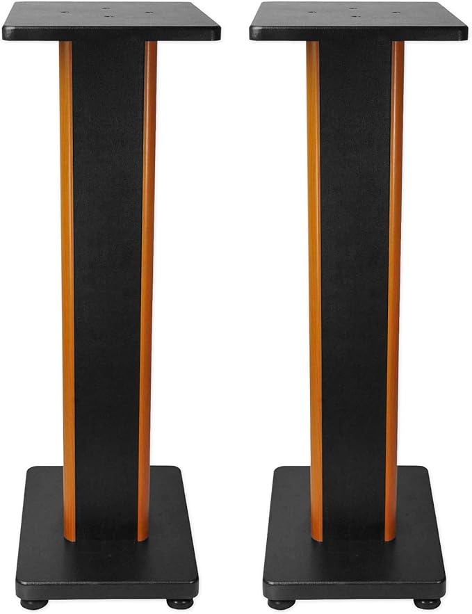 Rockville 28" 2-Tone Bookshelf Speaker Stands Surround Sound Home Theater by Rockville