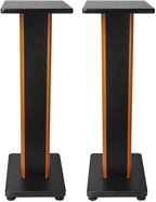 Rockville 28" 2-Tone Bookshelf Speaker Stands Surround Sound Home Theater by Rockville