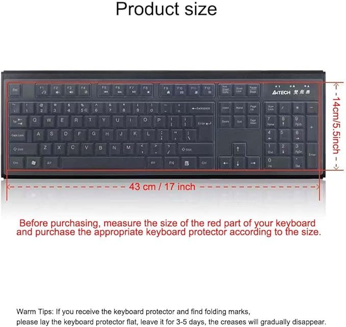 Ultra Thin Desktop PC Silicone Clear Keyboard Cover Skin Protector - Image 7