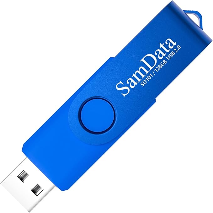 SamData 128GB USB Flash Drives 1 Pack 128GB Thumb Drives Memory Stick Jump Drive by SamData
