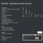 Keychron Q6 Max QMK/VIA Wireless Custom Mechanical Keyboard Barebone Knob - Image 8