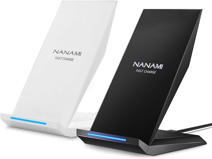 Fast Wireless Charger, NANAMI Qi Certified Wireless Charging Stand by NANAMI