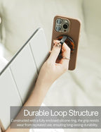 Heesch Magnetic Ring for Phone Case Loopy Brown Phone Grip Strap Holder for - Image 7