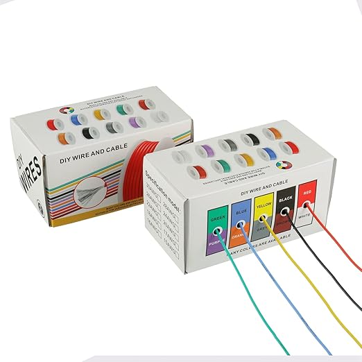 BOJACK 20 AWG Flexible Silicone Wire Electric Wire Hook up Wire Kit 300V Cables - Image 4