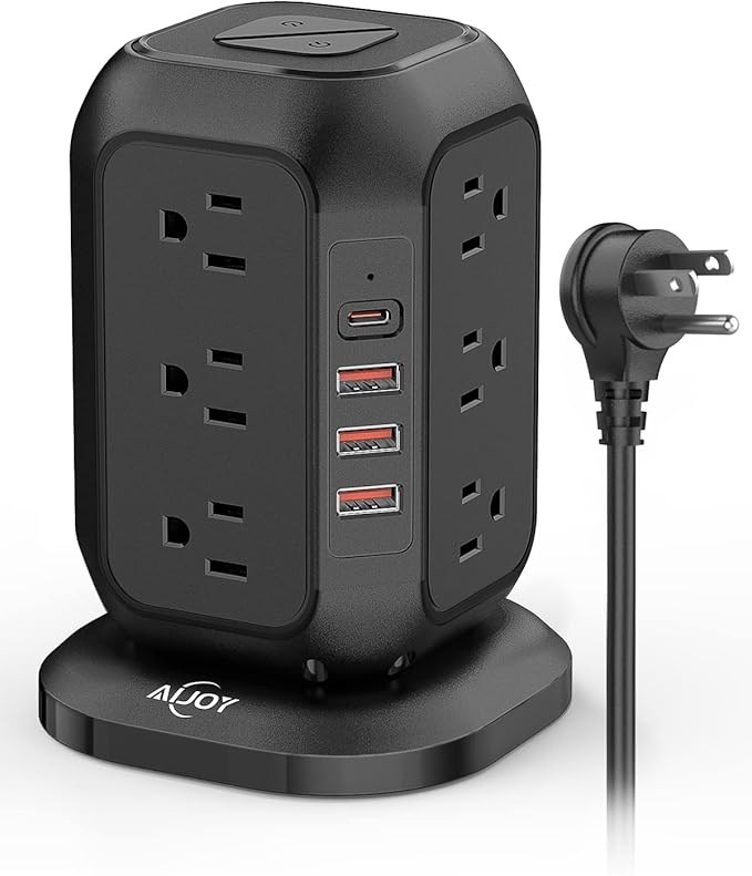 AiJoy Power Strip Tower Surge Protector by AiJoy