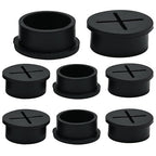 Desk Grommet, 1 in 25 mm Silicone Rubber Grommets, Flexible Wall Cord Pass by BOPOREAE