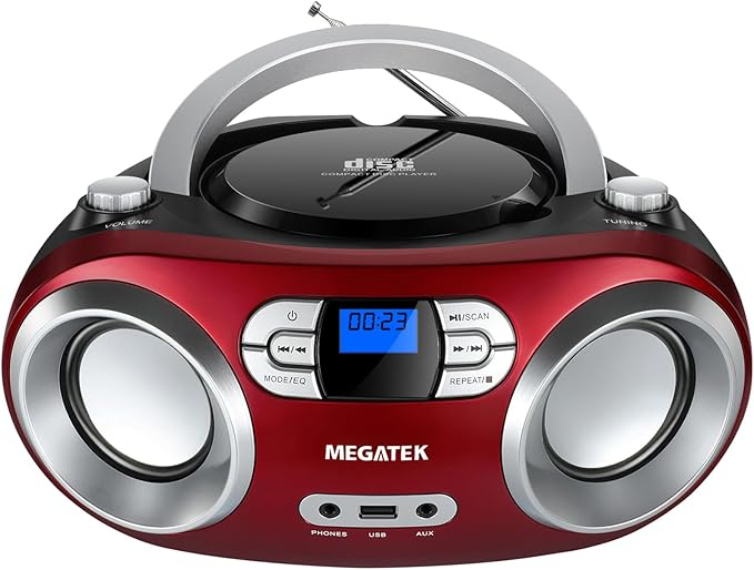 MEGATEK Portable CD Player Boombox by MEGATEK