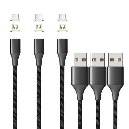 NetDot Gen10 2in1 Nylon Braided Magnetic Charging Cable Fast Charging and Data by NNETDOT