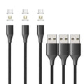 NetDot Gen10 2in1 Nylon Braided Magnetic Charging Cable Fast Charging and Data by NNETDOT