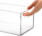 Frcctre 2 Pack Acrylic DVD/CD Storage Box, Stackable Storage Container Shelf - Image 8