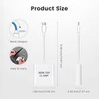 USB C to SD Card Reader, BorlterClamp Type C to SD/Micro SD Memory Card Reader - Image 4