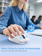 R108 Wireless Bluetooth Mouse – Dual Bluetooth ＆ 2.4GHz USB Receiver, 4 DPI - Image 5