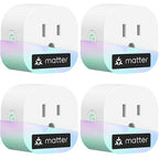 meross Matter Smart Plug Mini, FFS Easy Setup, 100% Privacy Smart Outlet by meross