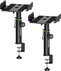 Set of 2 Dual Side Clamping Studio Monitor Stands Desktop Clamp Speaker Stands by Vondynote