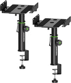 Set of 2 Dual Side Clamping Studio Monitor Stands Desktop Clamp Speaker Stands by Vondynote
