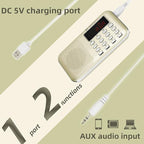 Retekess PR11 AM FM Radio Portable, Rechargeable Transistor Radios Small - Image 4